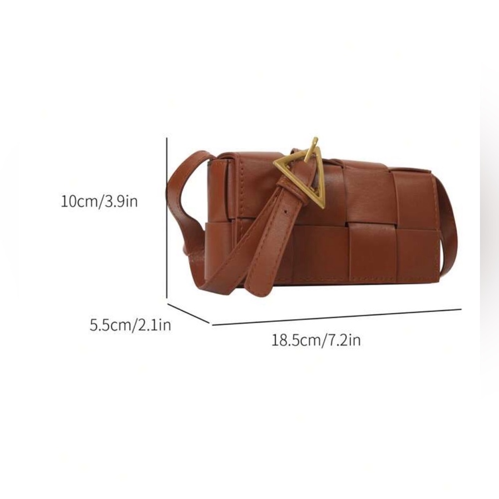 Brown pu leather crossbody - Picture 4 of 4